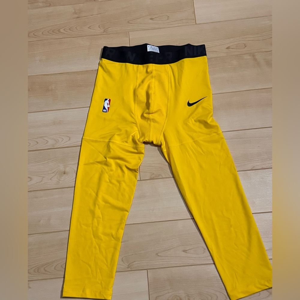 Nike NBA Pro Yellow Compression Shorts